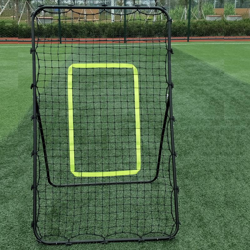 Professional Galvanized Steel Pipe Rebound Soccer Baseball Goal Black