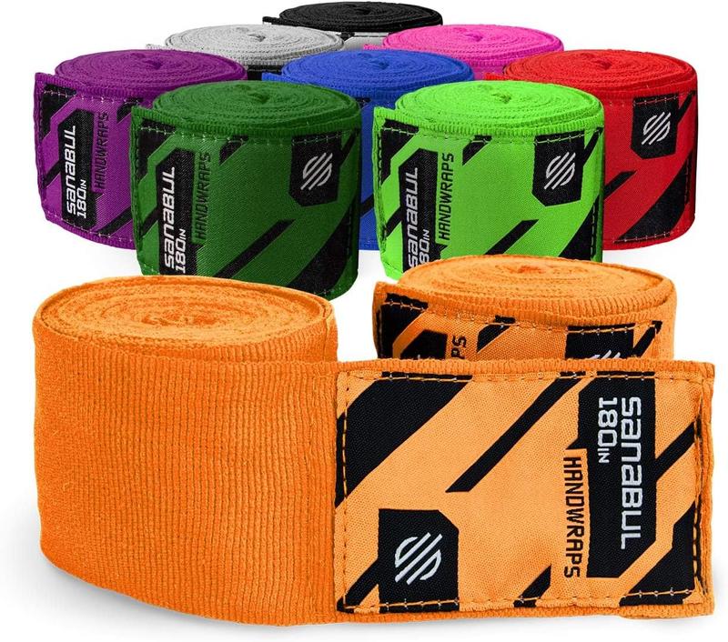 Sanabul Elastic 180 inch Boxing Handwraps for Gloves, Muay Thai, MMA