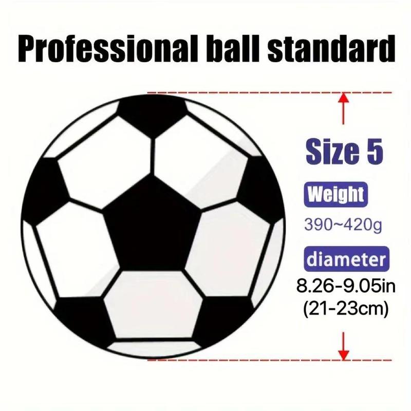 Size 5 Professional High-quality Official Soccer Ball, Premium PU Material, Seamless Construction, Abrasion-resistant for Outdoor League Play and Training