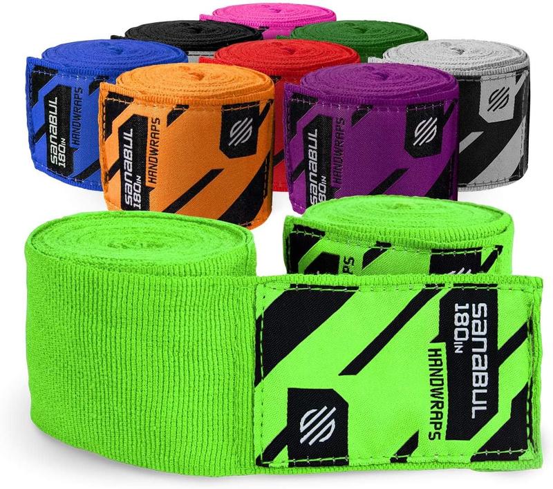 Sanabul Elastic 180 inch Boxing Handwraps for Gloves, Muay Thai, MMA