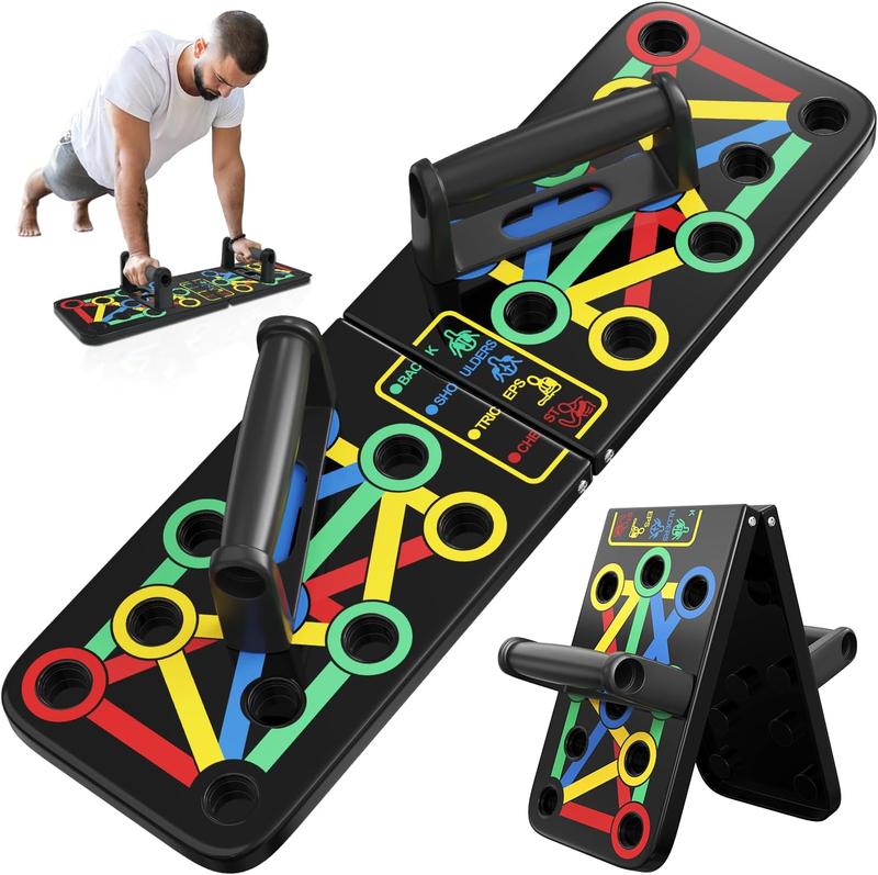 Push Up Board for Men & Women, Multi-Function Foldable Pushup Board, Push Up, Fitness Strength & Exercise Training Equipment for Home Workout