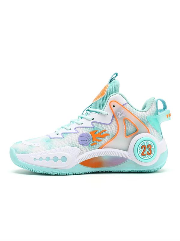 Unisex's Tie Dye Print Lace Up Basketball Shoes, Casual Comfortable Breathable Sports Shoes, Anti-Slip Wear-Resistant Basketball Shoes for Daily Wear