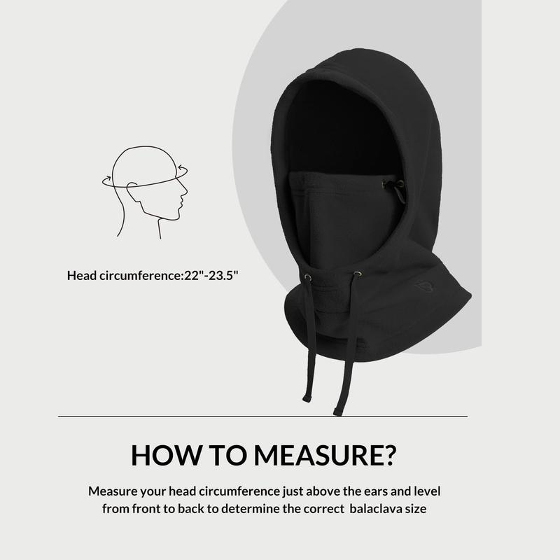 Unisex Winter Balaclava Ski Mask: Fleece Hood Hat Balaclava Face Mask Men Women Warm Face Cover for Cold Weather Gear