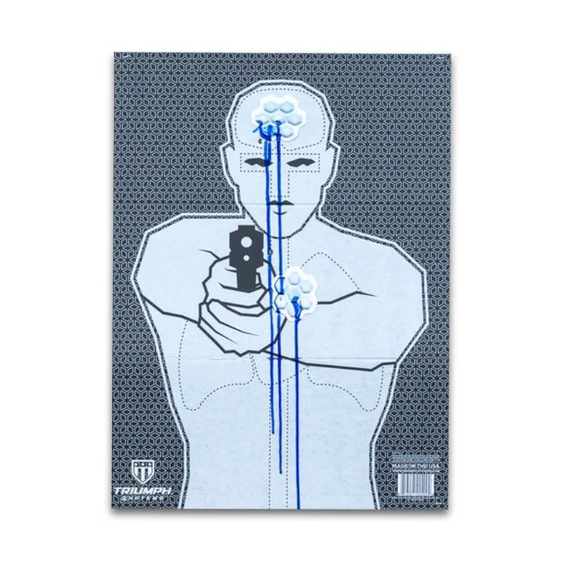 Triumph Stick N Shoot Targets - Reactive Shooting Targets with 6 Adhesive Bleeding Target Pods