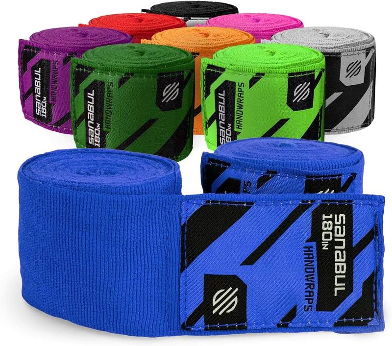 Sanabul Elastic 180 inch Boxing Handwraps for Gloves, Muay Thai, MMA