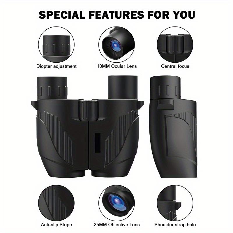 10x25 Adult Binoculars High Power Binoculars Small Eyepiece Easy Focusing Powerful Binoculars Suitable for Bird Watching Cruise Ship Hunting Travel Hiking Travel