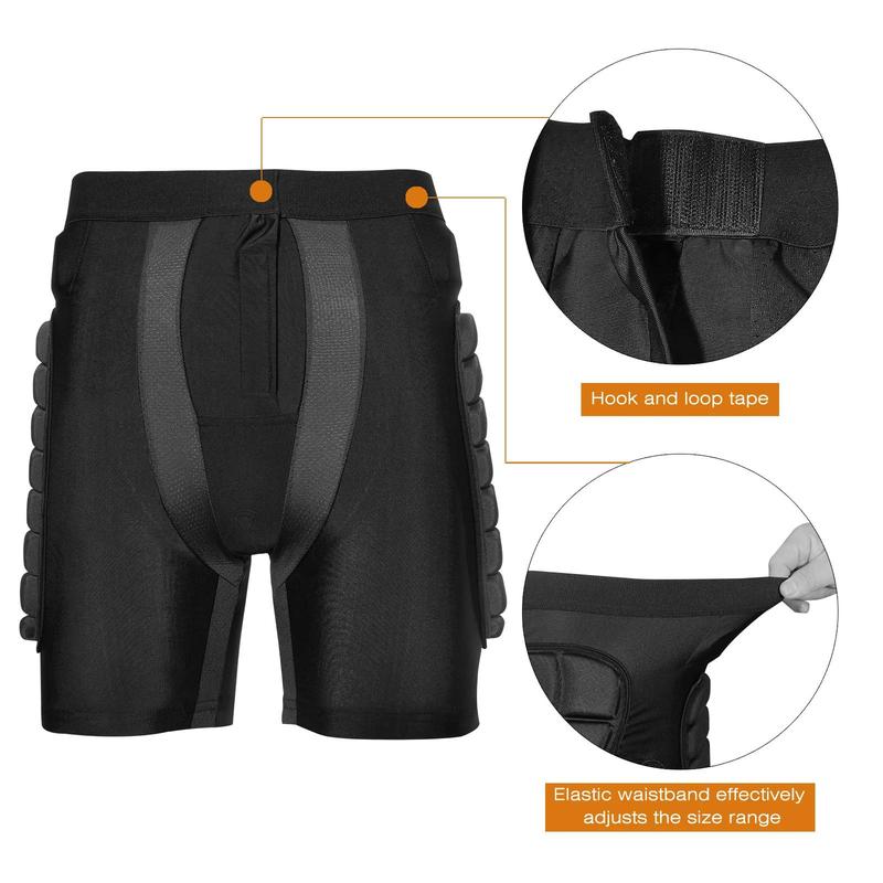 Christmas 3D Protection Hip Butt Short Pants, Breathable EVA Padded Short Pants, Protective Gear Guard Impact Ski Ice Skating Snowboard