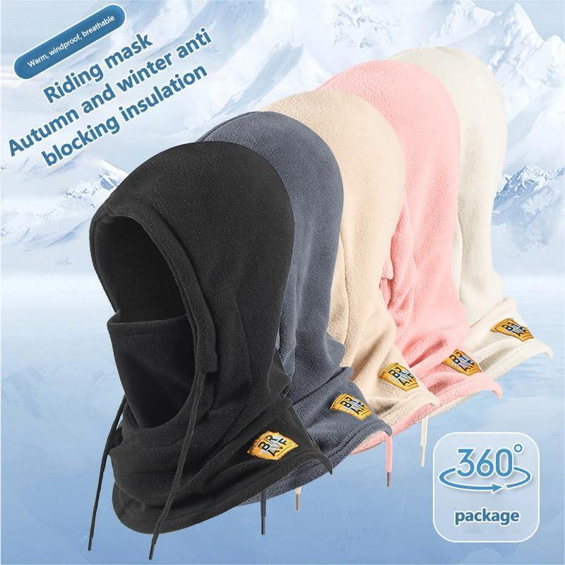 Fleece Balaclava Ski Mask, Windproof Neck Gaiter Hood, Lightweight Warm Winter Balaclava Hat for Extreme Cold Weather Gear Skiing Snowboarding