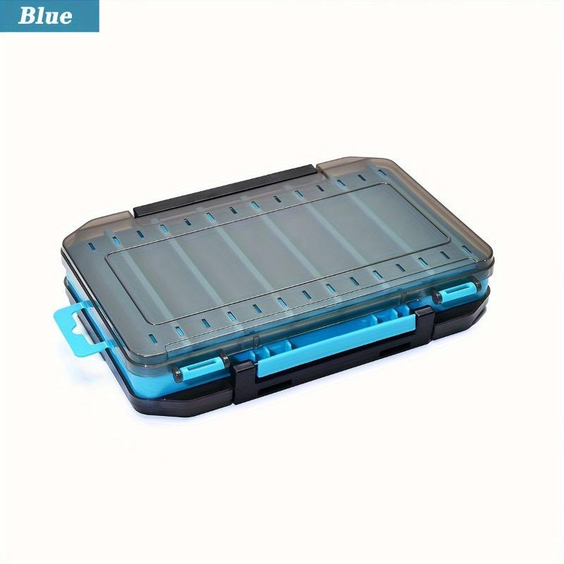 14-grid Fishing Lure Storage Box, 1 Count Double Sided Fishing Lure Organizer, Fishing Tool Accessories, Outdoor Fishing Accessories