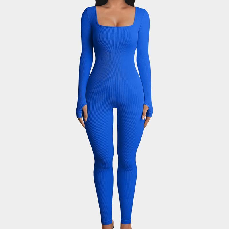 GQF Long Sleeve Women Yoga Jumpsuits 3306 [comfort shaping sculpting confidence-boosting belly control bodysuit and tracksuit shapewear]