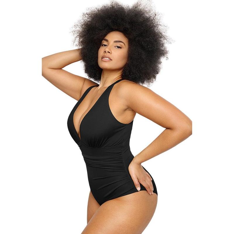 Shapellx Smart Sculpt Front Ruched Swimsuit for Women