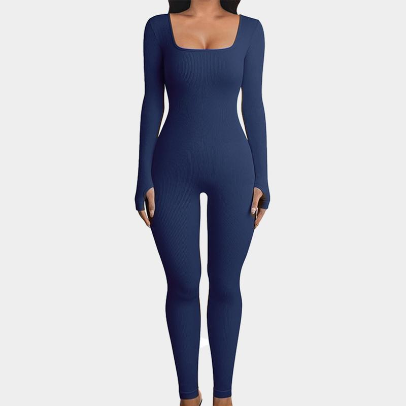 GQF Long Sleeve Women Yoga Jumpsuits 3306 [comfort shaping sculpting confidence-boosting belly control bodysuit and tracksuit shapewear]