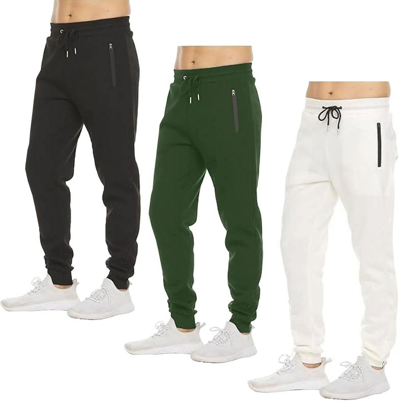 3-Pack Men's Slim Fit Fleece Lined Joggers (Sizes - S to 3XL)