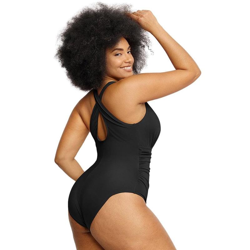 Shapellx Smart Sculpt Front Ruched Swimsuit for Women