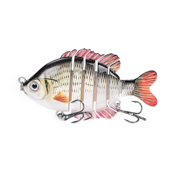 3Pcs 1Pcs Multi Jointed Baits 6-section Fishing Lure Swimbait Multicolored Lures 3.46in 0.85oz  Hardbait  Crankbait  for Bass Freshwater Saltwater