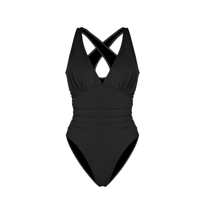 Shapellx Smart Sculpt Front Ruched Swimsuit for Women