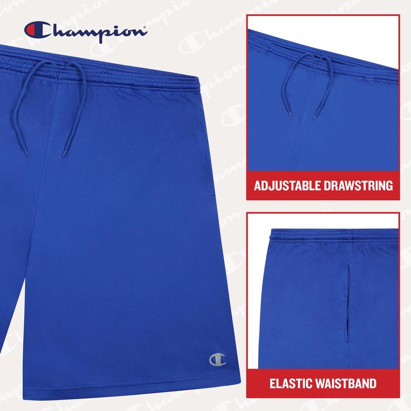 Champion Gym Shorts Men Big and Tall - 2 Pack Performance Dry Fit Running Shorts