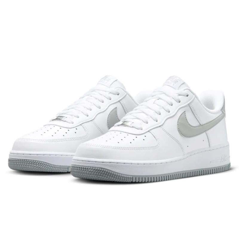 Men's Nike Air Force 1 '07 White Lt Smoke Grey-White (FJ4146 100)