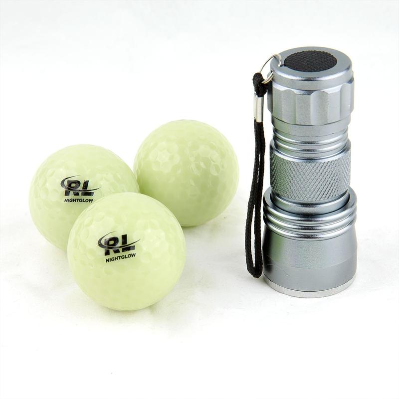 RBL Glow Golf Balls for Night Sports - Tournament Fluorescent Glowing in The Dark Golf Ball - Long Lasting Bright Luminous Balls