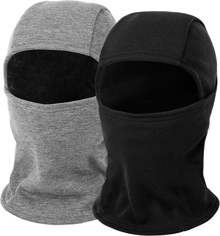 Ski Mask Balaclava for Kids Cold Weather Warm and Winter Windproof Fleece Caps Boys Girls Full Face Mask 2 Packs