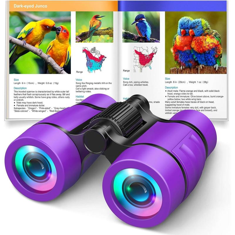 Toys for 3-7 Year Old Boys:! Binoculars for Kids with Bird Watching Manual Halloween Birthday Gifts for 4 5 6 7 8 Year Old Boy Girls Outdoor Toy for Kid Ages 5-7 Toddler Camping Telescope