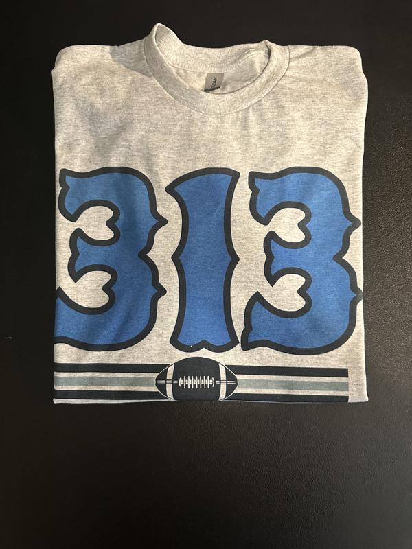 Area Code Football T Shirt