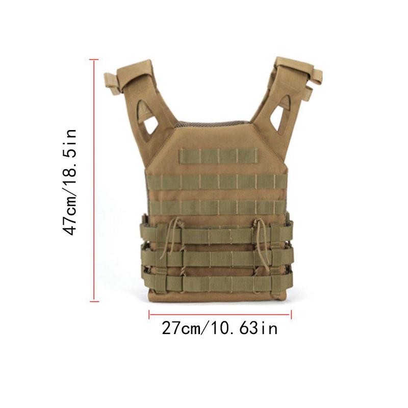 Outdoor Tactical Vest, Multifunctional Wear-resistant Protective Vest, Adjustable Protective Gear for Men & Women