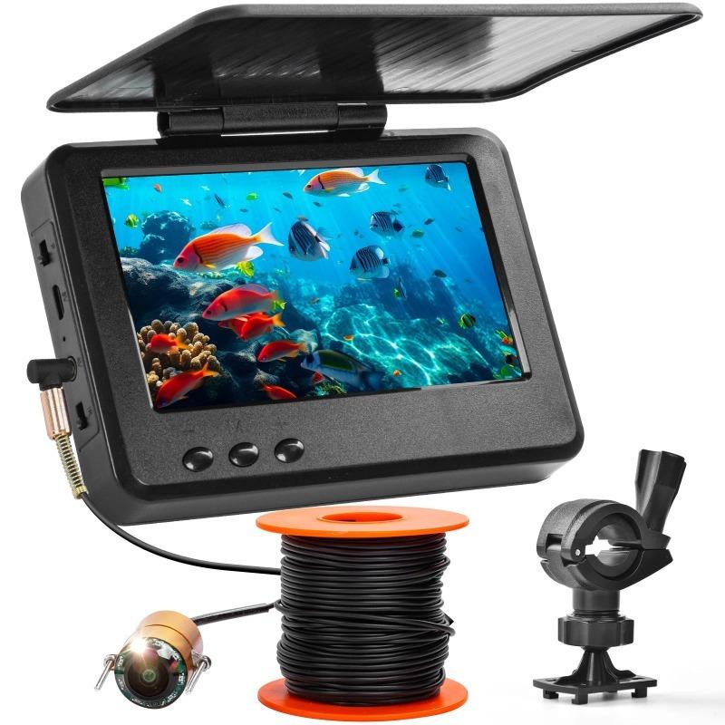 2024 fully upgraded single-sided sunshade underwater camera fishing and viewing set is suitable for fishing enthusiasts, a perfect gift for Thanksgiving, Teachers' Day and grandparents instant print