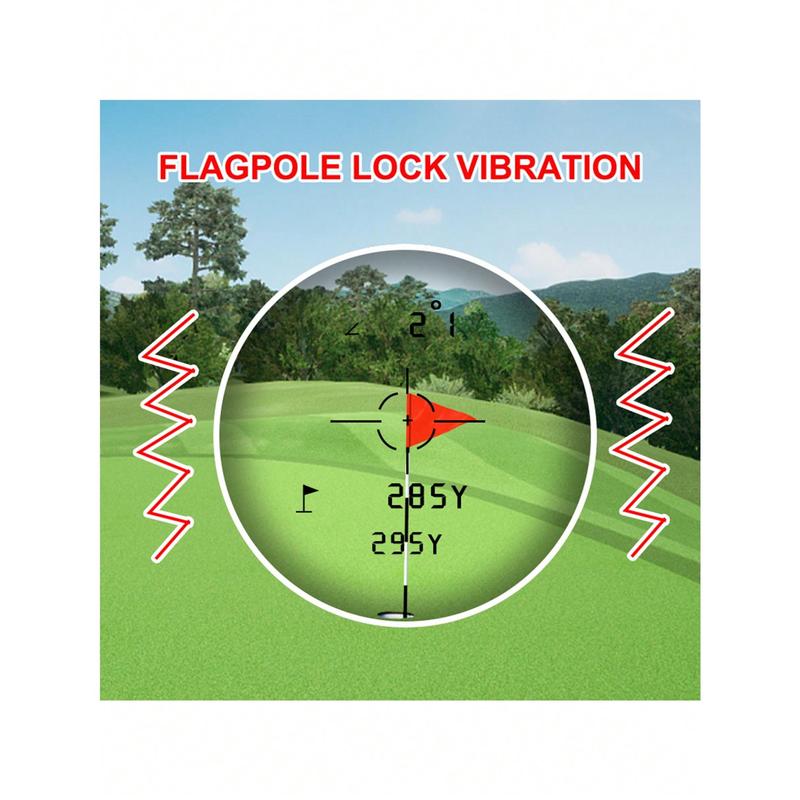 Golf Rangefinder With Slope And Pin Lock Vibration, External Slope Switch For Golf Tournament Legal, Rangefinders With Rechargeable Battery 1000YDS Laser Range Finder