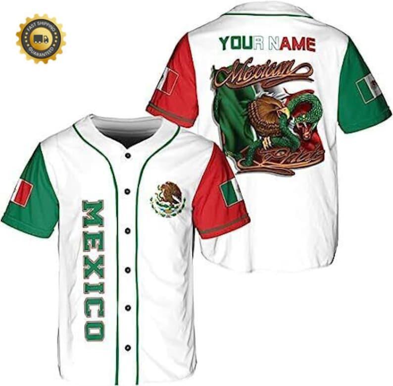 Multi Designs Customize Mexico 3d Camo Coat Of Arms Baseball Jersey Shirt