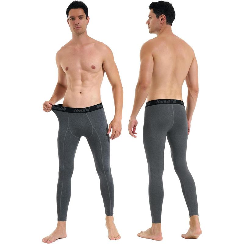 Men’s Compression Pants Running Tights Workout Leggings Athletic Base Layer Pants for Sports Yoga Basketball