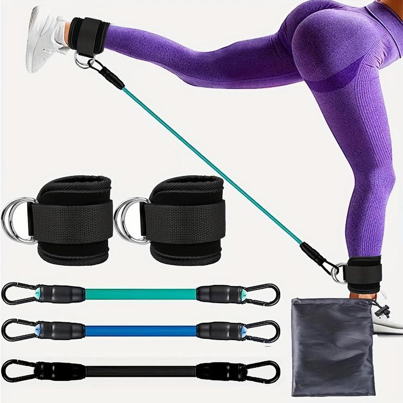 Ankle Resistance Band Set, 5 Counts set Ankle Resistance Band & Bag, Leg & Hip Training Resistance Band, Fitness Equipment for Home Gym