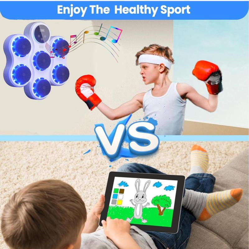 Smart Music Boxing Machine with Boxing Gloves, 1 Set Wall Mounted Smart Bluetooth-compatible Music Boxing Trainer, Indoor & Gym Boxing Equipment