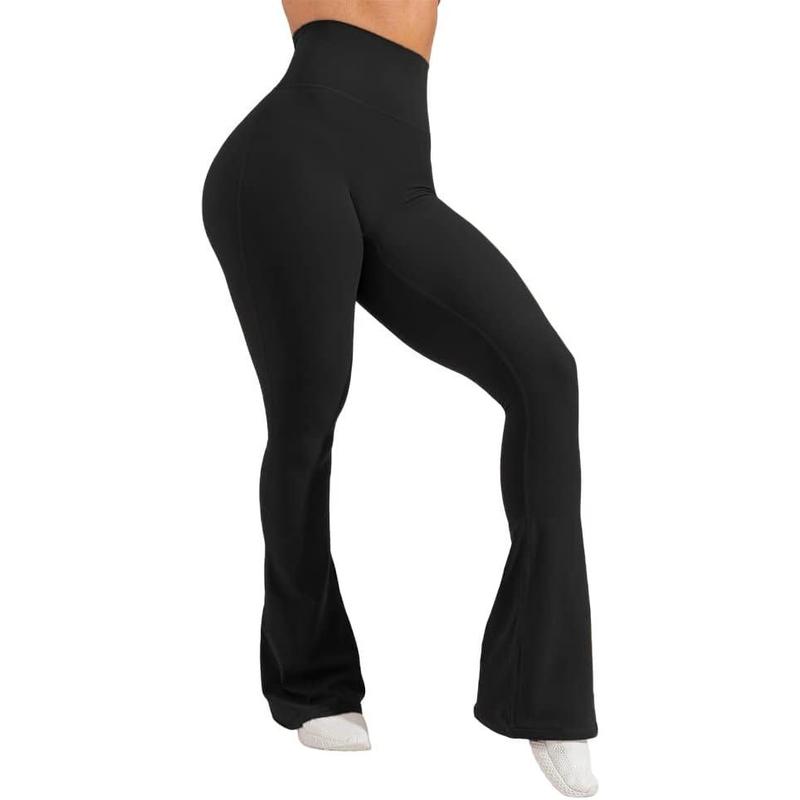 Tankaneo Women's High Waist Flare Athletic Yoga Pants with Pockets Butt Lifting Running Workout Bootcut Leggings for women