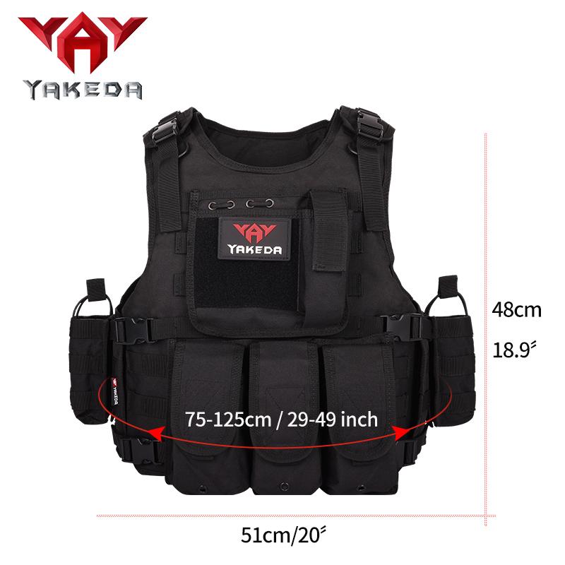 YAKEDA VT-322 Outdoor Vest, CS Game Training Vest, Side Protective Vest, High-cost Perfomance Secure Vest