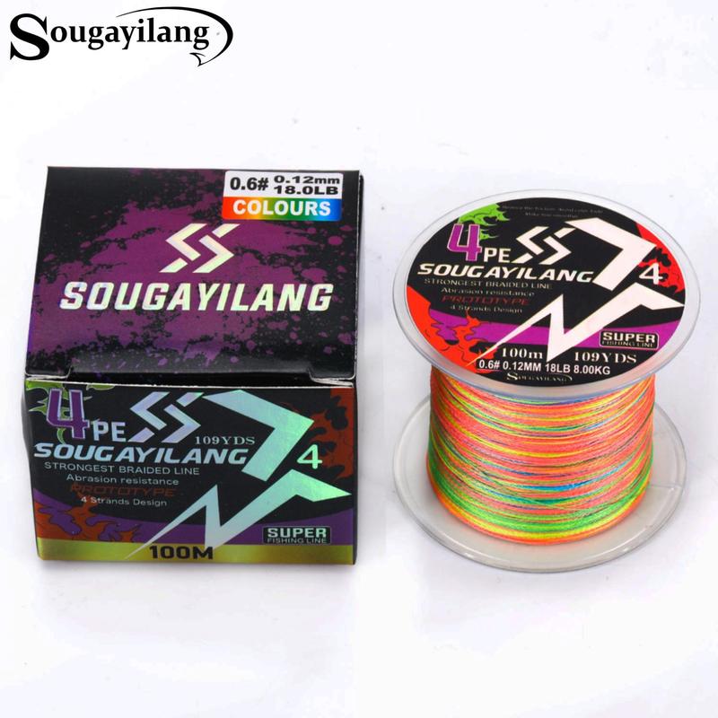 4 Strands PE Braided Strong Fishing Line, 100m Multifilament Fishing Line, Outdoor Fishing Accessories for Fishing Enthusiasts, Fishing Equipment, Fishing Stuff