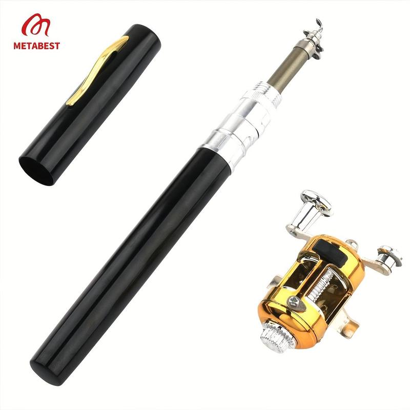 Summer Portable Pen Super Mini Fishing Rod, 1 Count Retractable Mini Ice Pocket Raft Rod, Outdoor Fishing Accessories for Men & Women, Whippy Fishing Rods