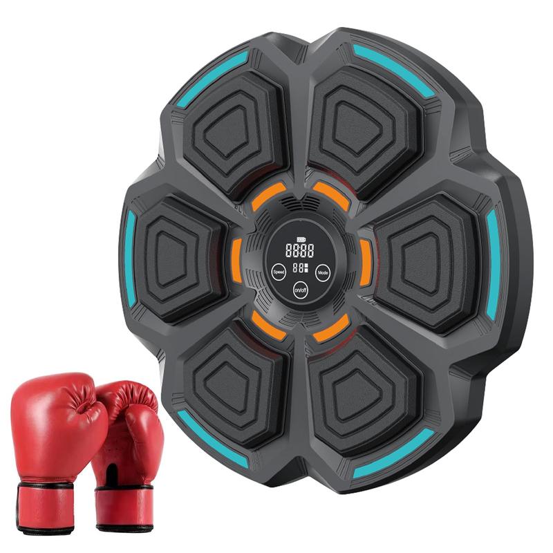 2024 New Music Boxing Machine with Two Pairs of Gloves, Upgraded 2.0 Smart Bluetooth Music Boxing Parent-Child Games, Wall-Mounted Exercise Equipment for Home