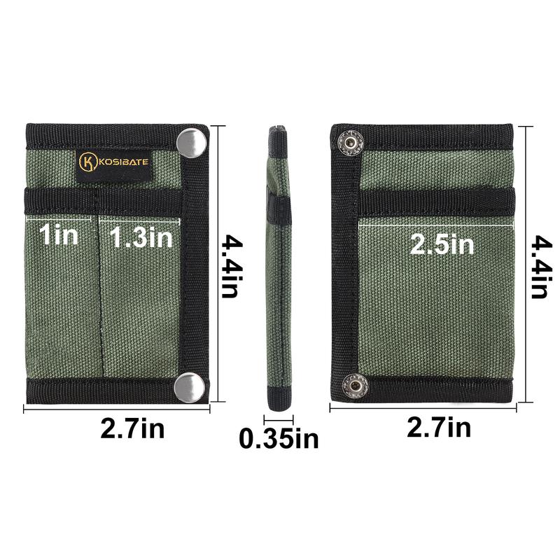 EDC Organizer, EDC Pouch, Mini Tool Pouch for Knife Flashlight Tactical Pen Card-Men's Slim Pocket Organizer for Daily Carry