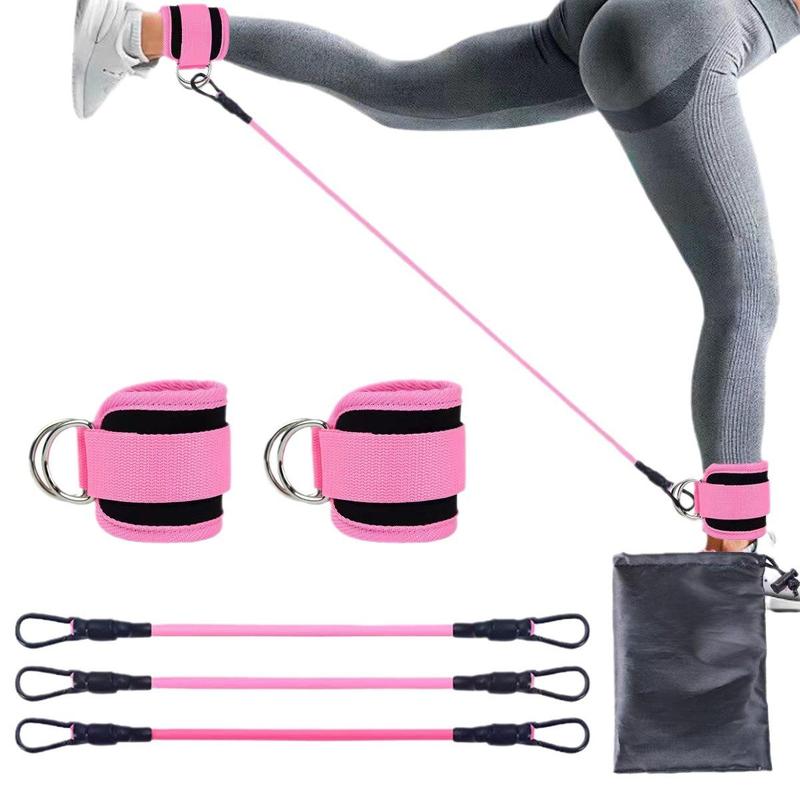 Ankle Resistance Band Set, 5 Counts set Ankle Resistance Band & Bag, Leg & Hip Training Resistance Band, Fitness Equipment for Home Gym