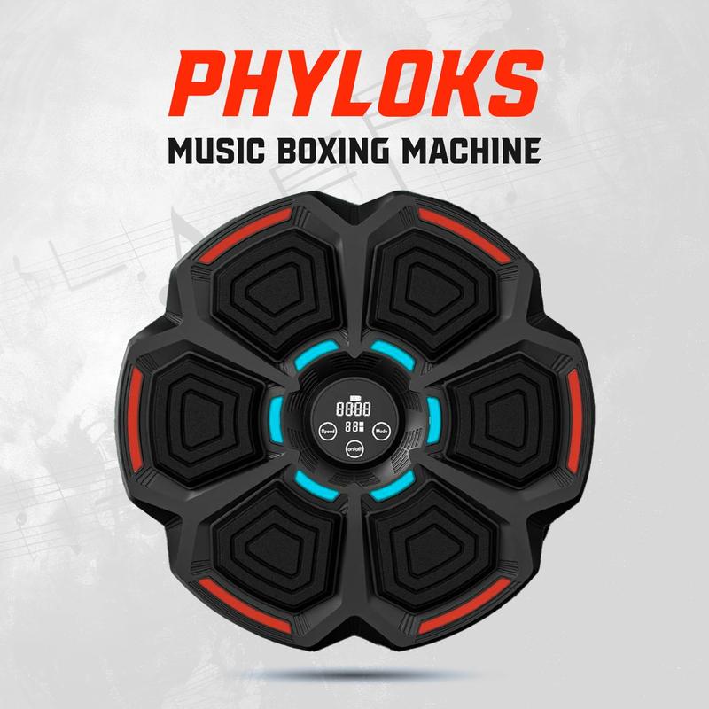 2024 New Music Boxing Machine with Two Pairs of Gloves, Upgraded 2.0 Smart Bluetooth Music Boxing Parent-Child Games, Wall-Mounted Exercise Equipment for Home