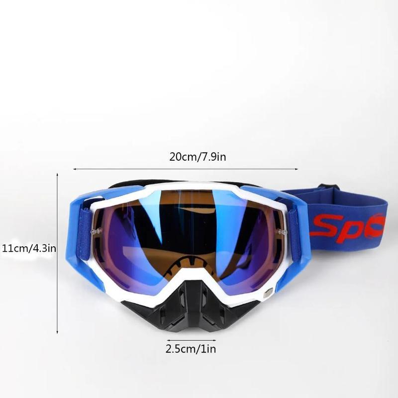 Motorcycle Goggles, Anti Fog UV Protection Lens Goggles, Off Road Goggles, Outdoor Sports Goggles for Men & Women