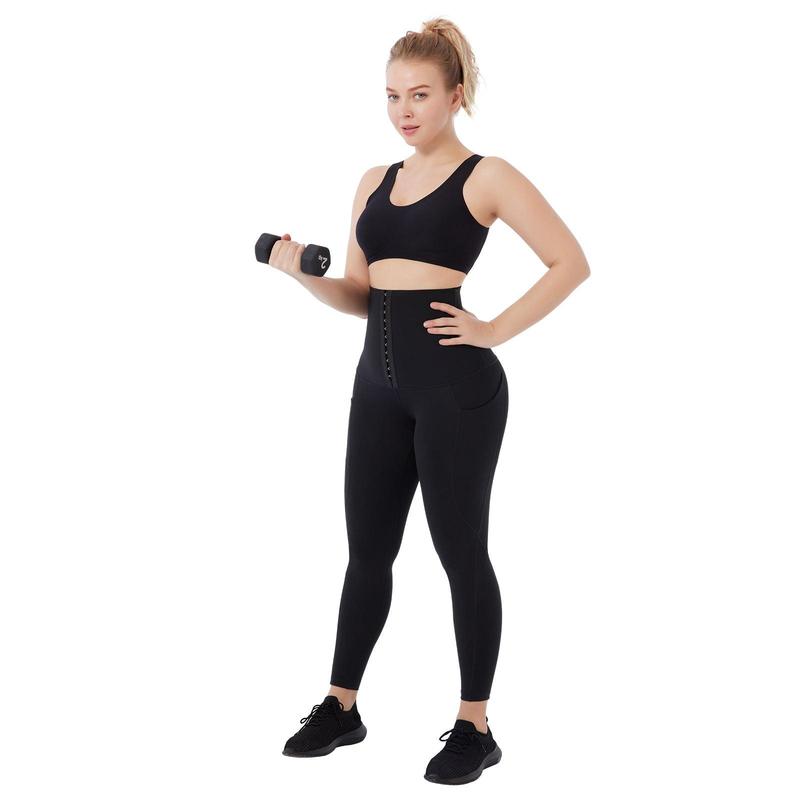 FeelinGirl Waist Trainer for Women High Waist Yoga Leggings Day Casual Comfort