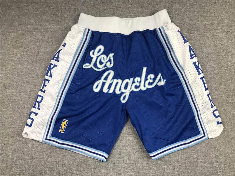 L0s 1996-1997 Basketball Shorts Blue for Men - Team Just Donn 2024, Drawstring Running Shorts - Sport Uniforms - Basketball Short