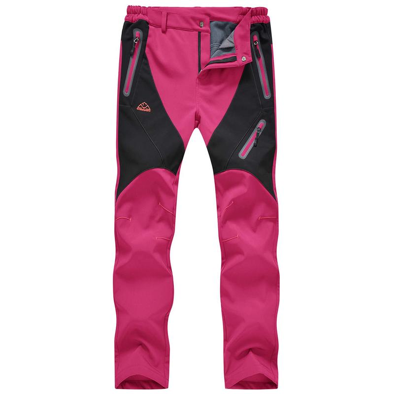 GOPUNE Women's Ski Snow Pants Waterproof Windproof Hiking Warm Fleece Lined Softshell