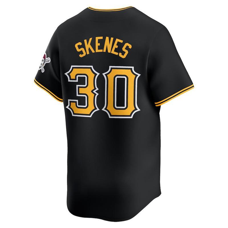 Men's Pirates Paul Skenes Black Alternate Limited Player Jersey