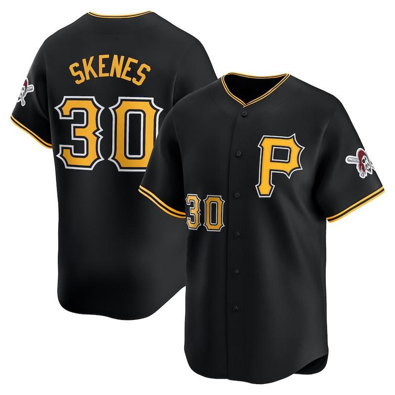 Men's Pirates Paul Skenes Black Alternate Limited Player Jersey