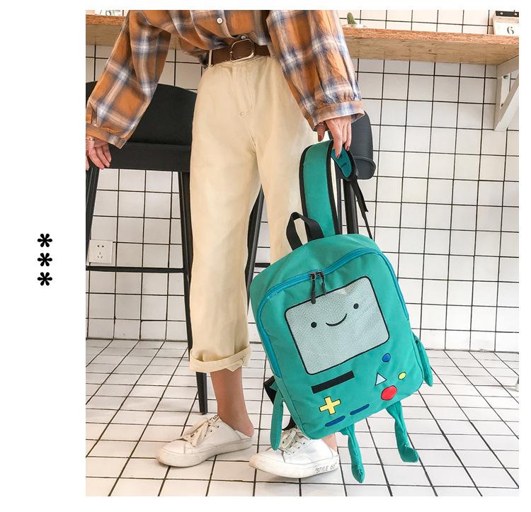 Funny Backpack Large-capacity Robot Bag Laptop Bags Messenger Bags Oxford Cloth Crossbody Bag for Women Men