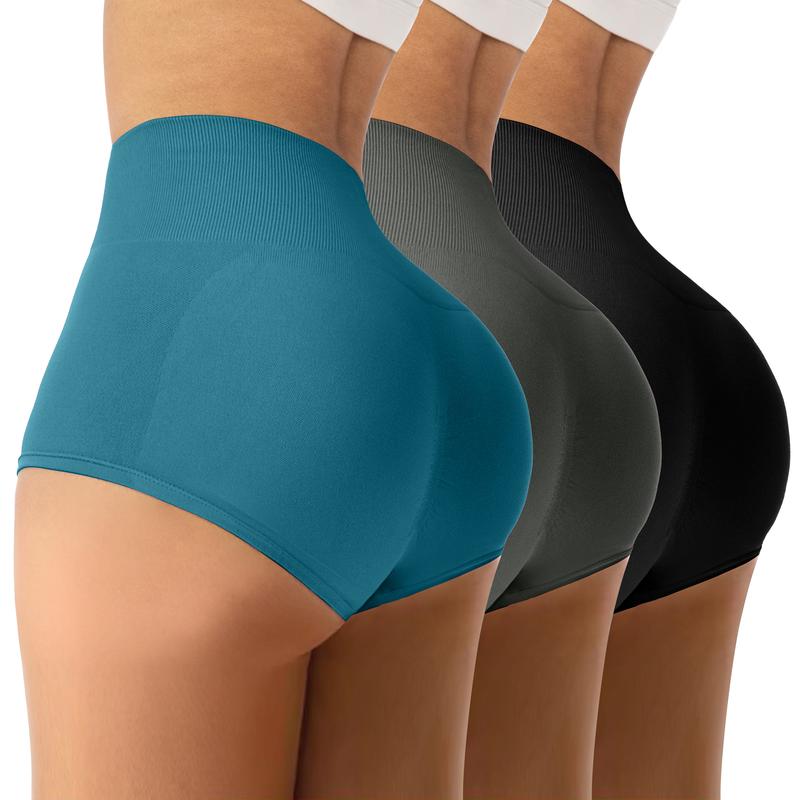 3 Piece Women's Seamless Yoga Booty Shorts High Waist Scrunch Butt Lifting Workout Hot Pants