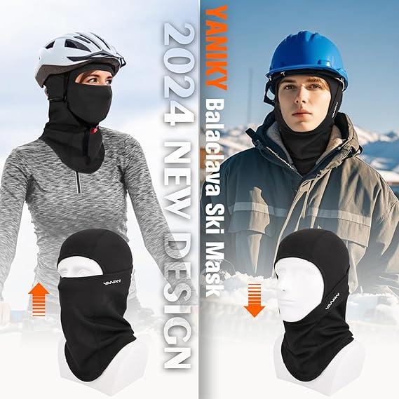 Balaclava Ski Mask Windproof Thermal Winter Face Mask for Men Women Full Face Cover for Cold Weather Skiing Motorcycle